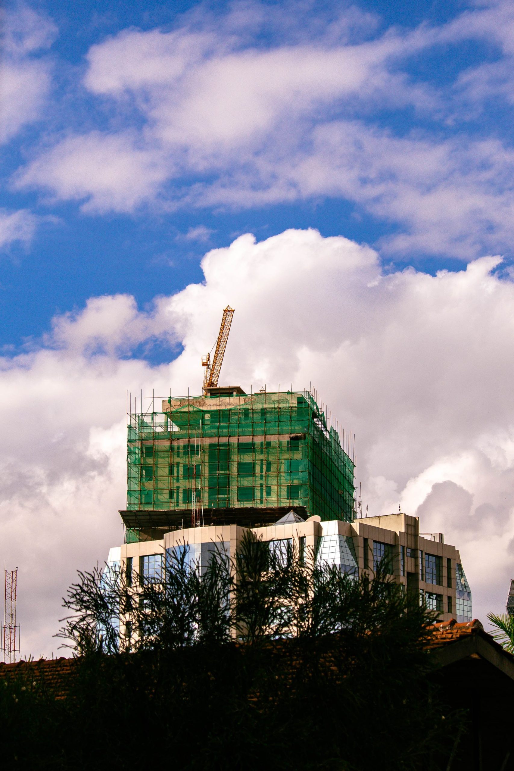 Commercial building under construction